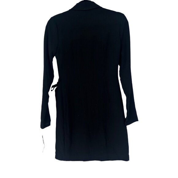 NWT City Studio Junior Black Button-Front Black Blazer Dress Size XS - Picture 4 of 6
